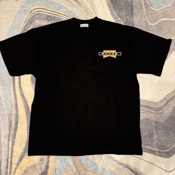 Rhude It’s Hard To Be Humble Black T-Shirt Men’s Size Large - Picture 1 of 4